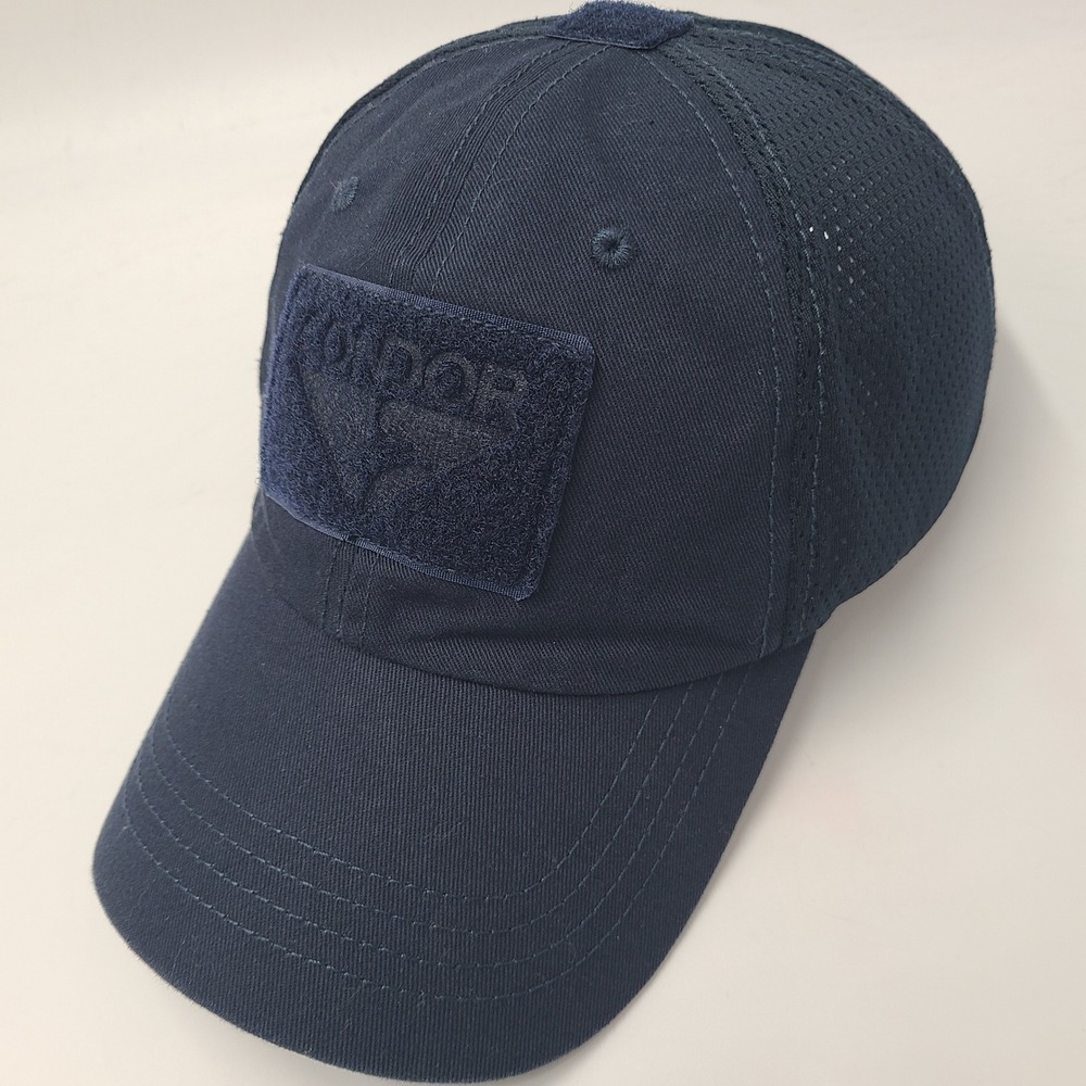 Condor Hat Adjustable Mesh Blue Tactical Patch Logo Outdoors Fish Casual Men